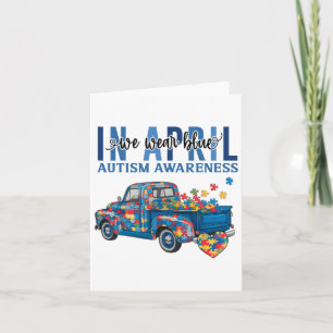 Im April tragen wir das Blue Autismus Awareness Tr Karte