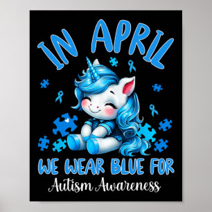 Im April tragen wir den blauen Autismus Awareness Poster