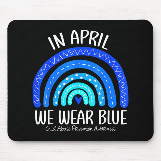 Im April tragen wir eine blaue Ahnung von Kindesmi Mousepad (Vorne)