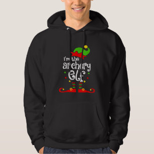 Im Archery Elf Xmas Familienfreund Weihnachten pro Hoodie