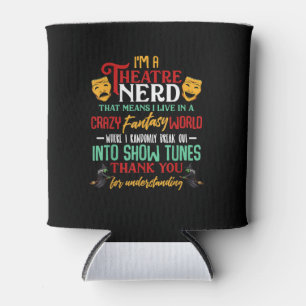 Im Atre Nerd auf Bühne Schauspielerin liebt Schaus Dosenkühler