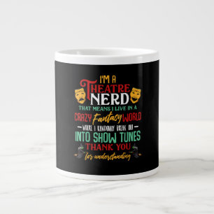 Im Atre Nerd auf Bühne Schauspielerin liebt Schaus Jumbo-Tasse