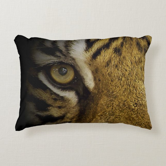 Im Auge eines Tigers Dekokissen (Vorderseite)