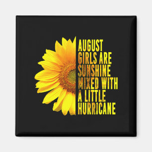Im August Geborene Frauen Geburtstag Sonnenblume Magnet