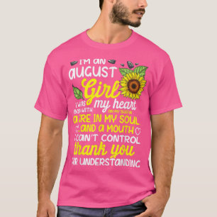 Im August ist die Sonnenblumenkönigin im August Ge T-Shirt