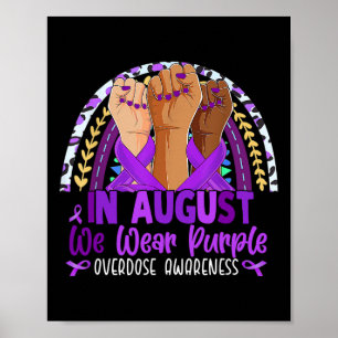 Im August tragen wir eine Lila Überdosierung Bewus Poster