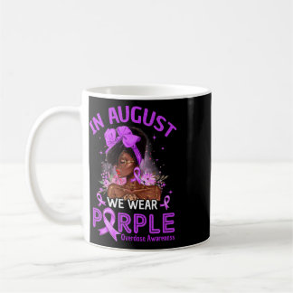 Im August tragen wir Lila Schwarze Frauen Überdosi Kaffeetasse