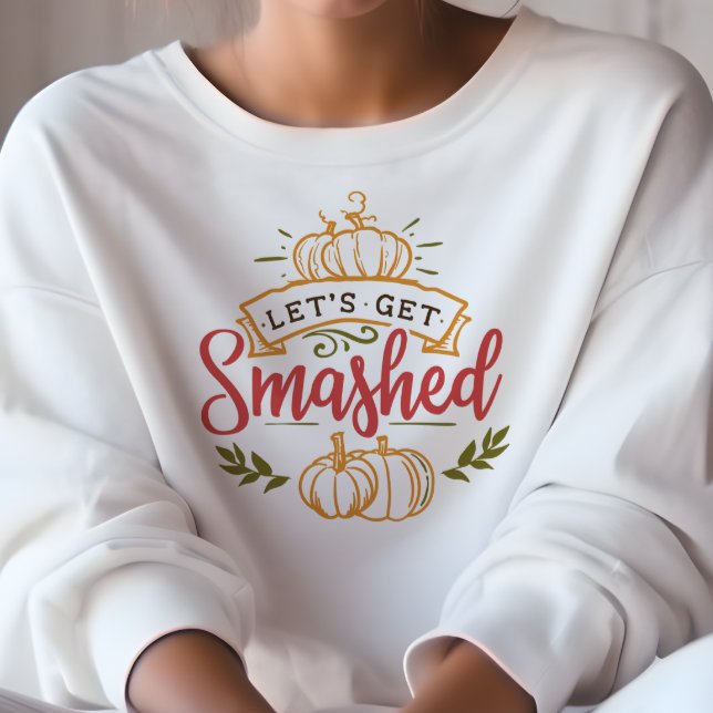 IM AUTUMN THEMED, LASSEN WIR UNS RAUCHEN PUMPKIN SWEATSHIRT (Von Creator hochgeladen)