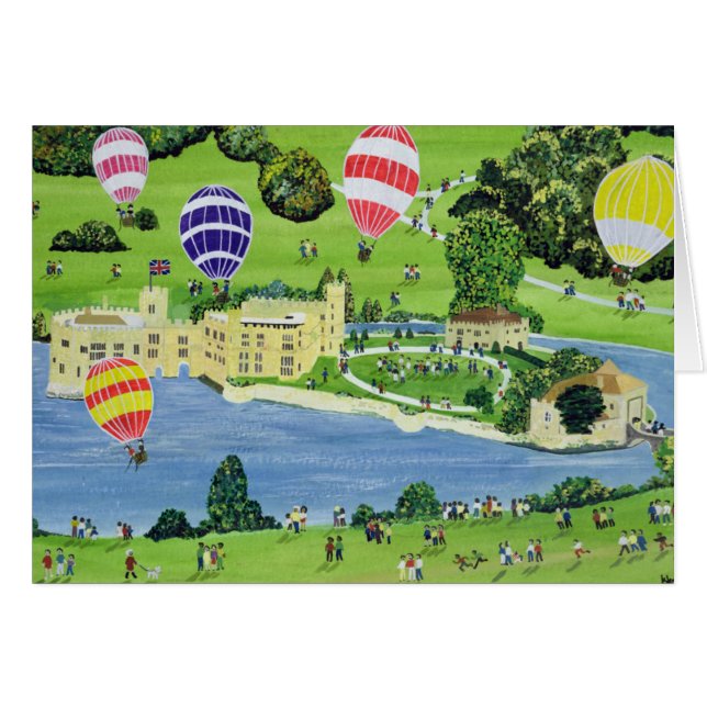 Im Ballon aufsteigen bei Leeds Castle (Vorderseite (Horizontal))