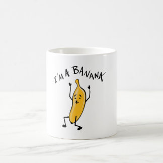 Im Banana Cartoon für Bananenliebhaber Kaffee Tass Kaffeetasse