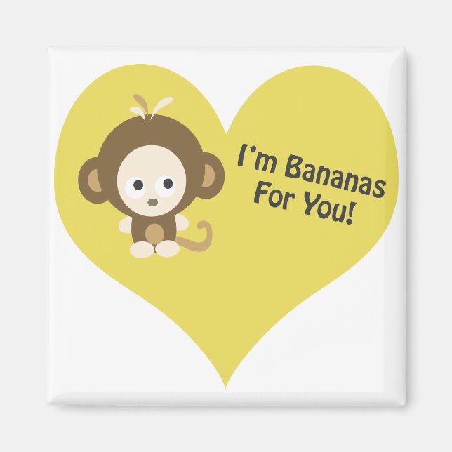 Im Bananen für dich Monkey Magnet (Vorne)