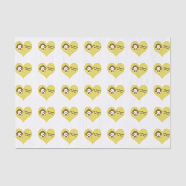 Im Bananen für dich Monkey Seidenpapier (Vorderseite)