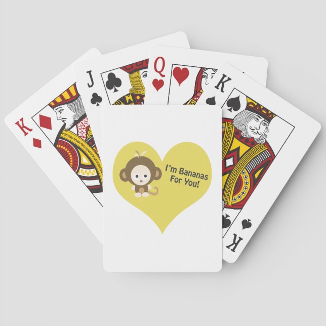 Im Bananen für dich Monkey Spielkarten (Rückseite)
