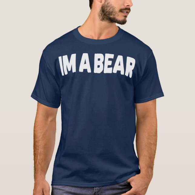 Im Bärenschwulenbär Shirt Dark (Vorderseite)