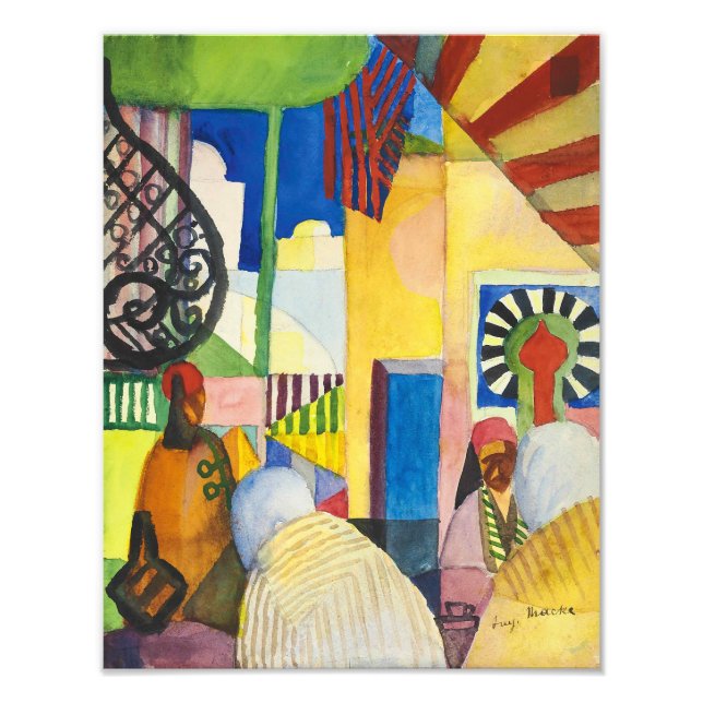 Im Basar | Auguste Macke | Fotodruck (Vorne)