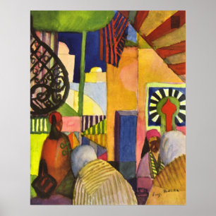 Im Basar bis August Macke Poster