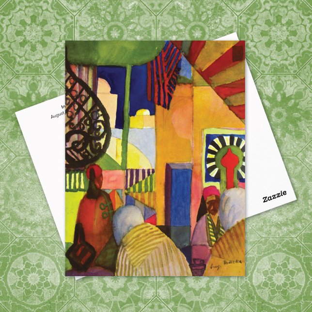 Im Basar Tunesien August Macke Postkarte (Von Creator hochgeladen)