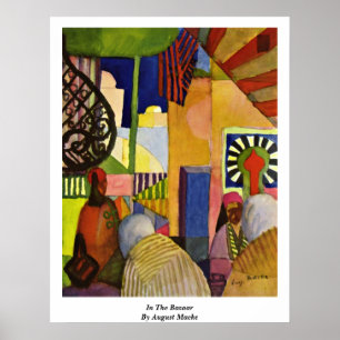 Im Basar von August Macke Poster