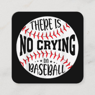 Im Baseball gibt es kein Weinen Quadratische Visitenkarte