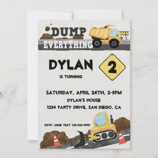 Im Bau befindlicher Party-Lkw Einladung