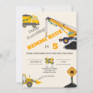 Im Bau! Geburtstag Einladung