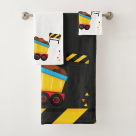 Im Bau Personalisiert Badhandtuch Set