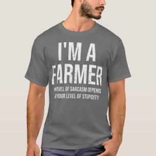 Im Bauer mein Niveau Sarcasm Funny Bauer T-Shirt