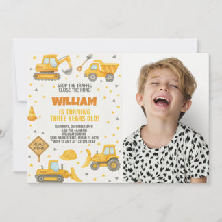 Im Baugewerbe Einladung zum Foto am Geburtstag