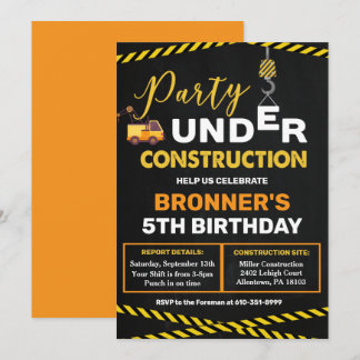 Im Baugewerbe Einladung zum Geburtstag