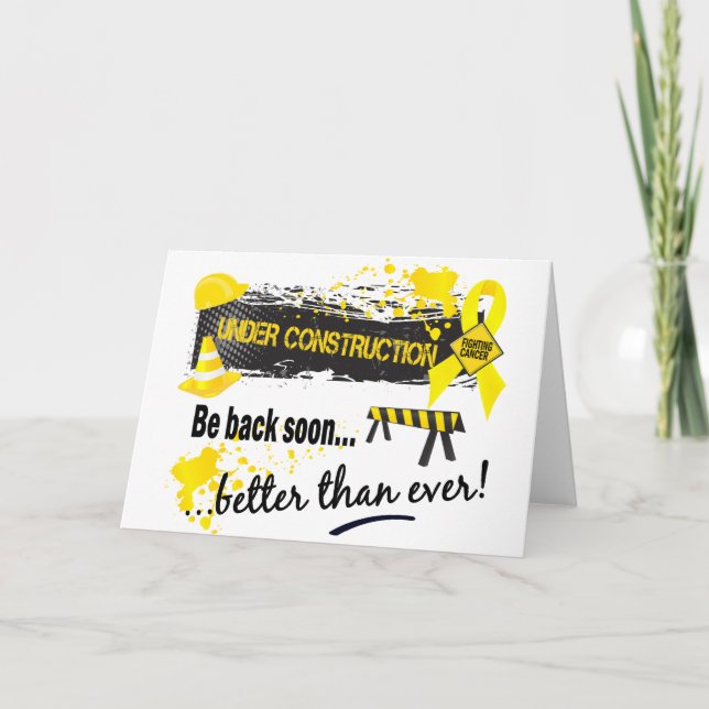 Im Baugewerbe Sarcoma Karte (Vorderseite)