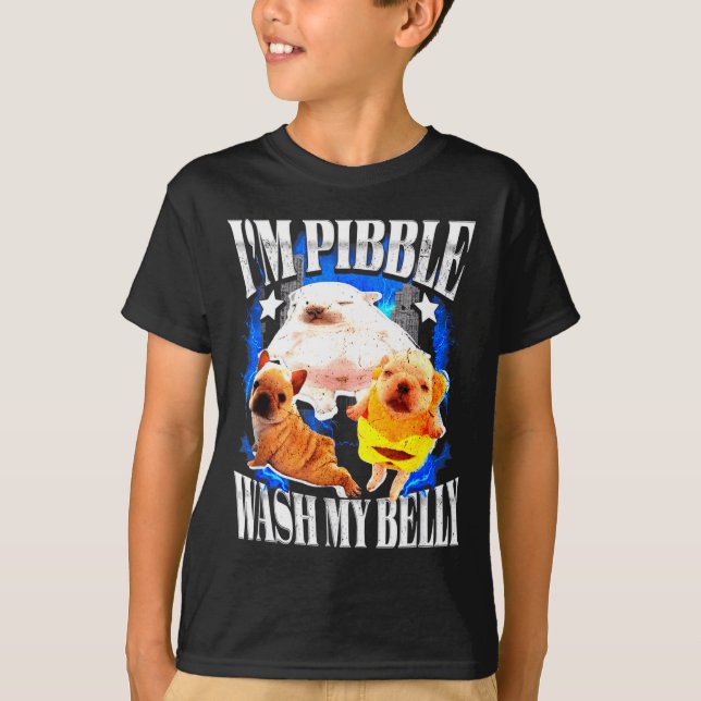 Im Bble Wash My Belly Frenchie Bulldog  T-Shirt (Vorderseite)