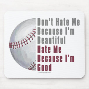 Im Beautiful Im Good Baseball Mousepad