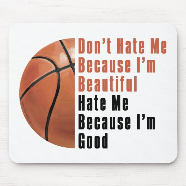 Im Beautiful Im Good Basketball Mousepad (Vorne)
