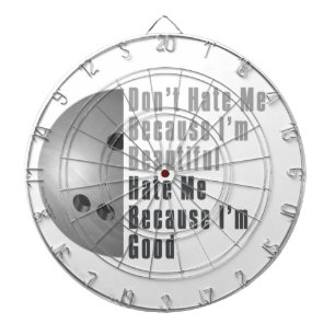 Im Beautiful Im Good Bowling Gray Dartscheibe