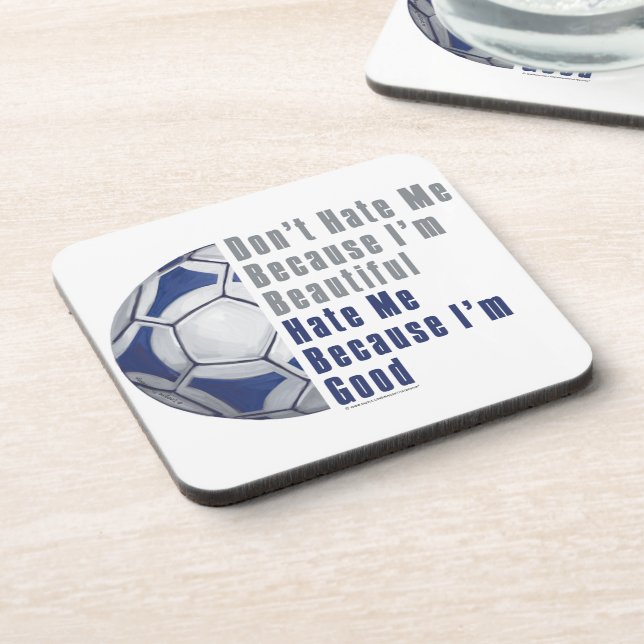 Im Beautiful Im Good Futbal Untersetzer (Linke Seite)