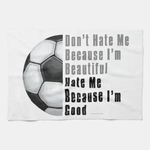 Im Beautiful Im Good Soccer Ball Küchentuch