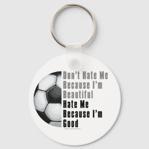 Im Beautiful Im Good Soccer Ball Schlüsselanhänger
