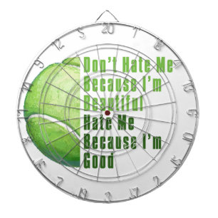 Im Beautiful Im Good Tennis Ball Dartscheibe