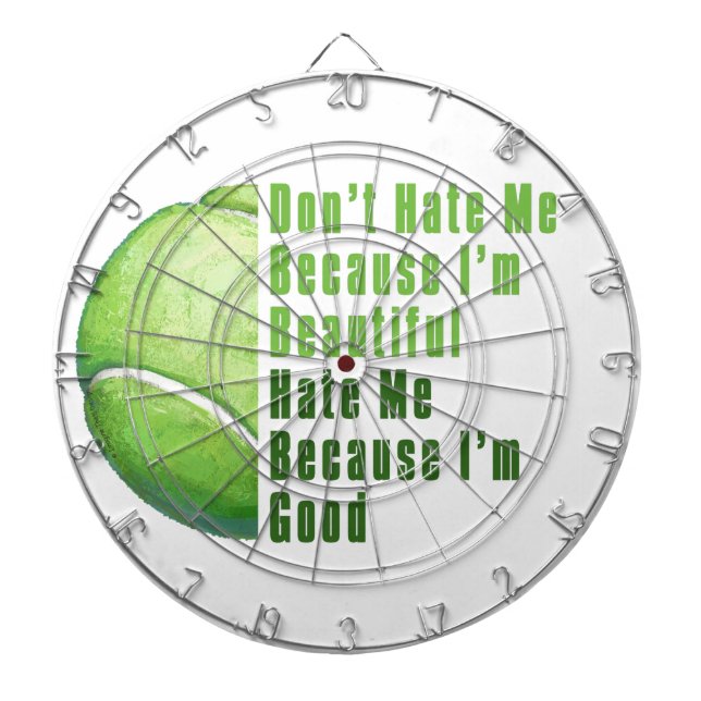 Im Beautiful Im Good Tennis Ball Dartscheibe (vorne)