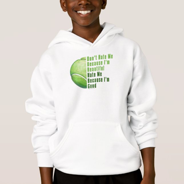 Im Beautiful Im Good Tennis Ball Hoodie (Vorderseite)