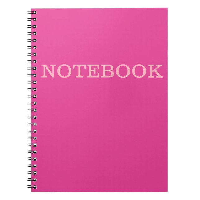 "I'm Beautiful Pink" Notebook Notizblock (Vorderseite)