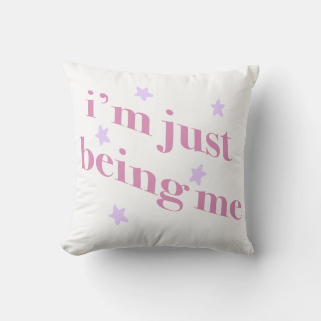 im being me kussen  kissen (Vorderseite)