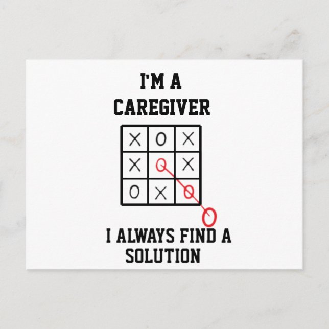 Im Beruf finde ich immer eine Lösung Postkarte (Vorderseite)