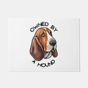 Im Besitz eines Basset Hound Fußmatte