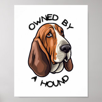 Im Besitz eines Basset Hound Poster