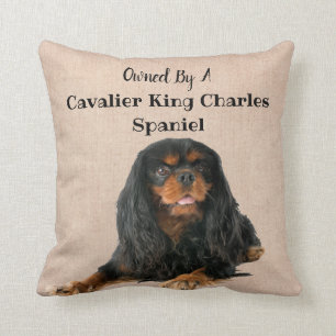 Im Besitz eines Cavalier King Charles Spaniel Dog Kissen