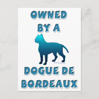 Im Besitz eines Dogue de Bordeaux Postkarte