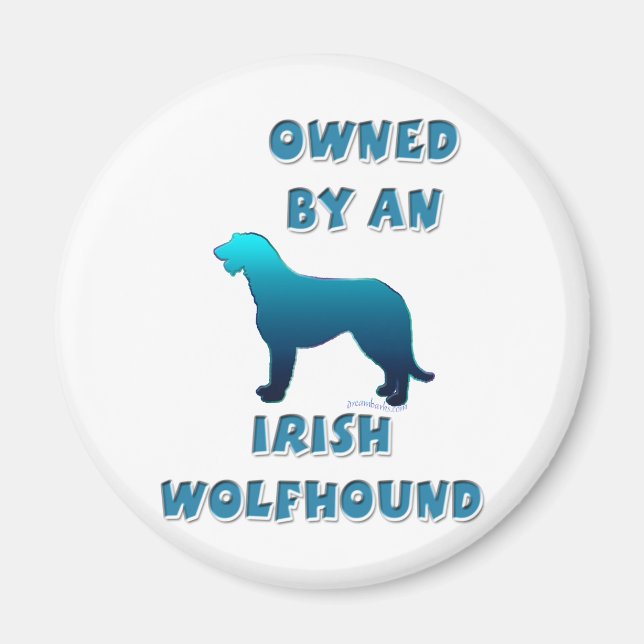 Im Besitz eines irischen Wolfhound Magnet (Vorne)