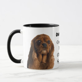 Im Besitz eines Ruby Cavalier King Charles Spaniel Tasse