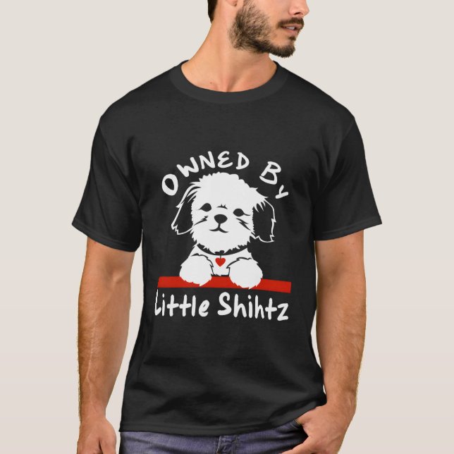 Im Besitz von Little Shihtz Nicker Shih Tzu T-Shirt (Vorderseite)